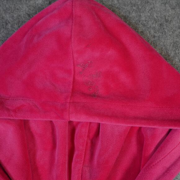 Juicy Couture Jacket Womens Medium Velour Spellout Velvet Hoodie Y2K 90 Full Zip - Picture 2 of 11